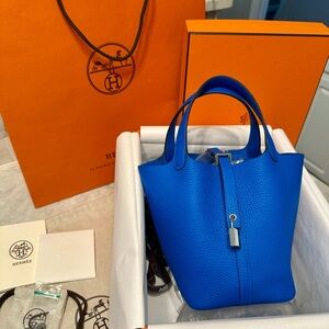 Hermes Picotin 18 Hydra Blue
